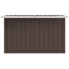 Brown Garden Storage Box 149x99x93 cm - Spacious Outdoor Chest for Cushions, Tools, and More