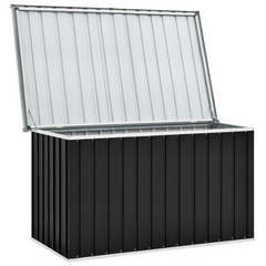 Anthracite Garden Storage Box - 149x99x93 cm | Durable Outdoor Storage Solution