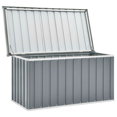 Garden Storage Box Grey 129x67x65 cm - Durable, Stylish & Versatile Outdoor Storage Solution