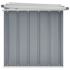 Garden Storage Box Grey 129x67x65 cm - Durable, Stylish & Versatile Outdoor Storage Solution