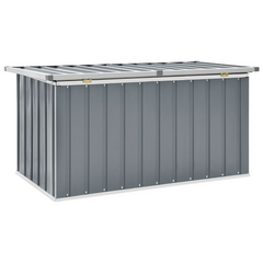 Garden Storage Box Grey 129x67x65 cm - Durable, Stylish & Versatile Outdoor Storage Solution