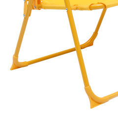 vidaXL 3 Piece Kids' Garden Bistro Set with Yellow Parasol - Fun & Safe Outdoor Furniture for Children