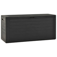 Anthracite Garden Storage Box - 116x44x55 cm - Durable, Weather-Resistant & Multi-Purpose Outdoor Storage Chest