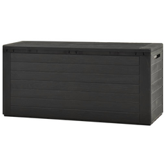 Anthracite Garden Storage Box - 116x44x55 cm - Durable, Weather-Resistant & Multi-Purpose Outdoor Storage Chest