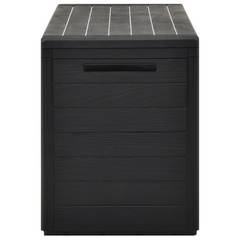 Anthracite Garden Storage Box - 116x44x55 cm - Durable, Weather-Resistant & Multi-Purpose Outdoor Storage Chest