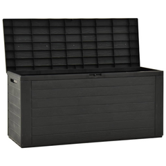 Anthracite Garden Storage Box - 116x44x55 cm - Durable, Weather-Resistant & Multi-Purpose Outdoor Storage Chest