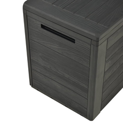 Anthracite Garden Storage Box - 116x44x55 cm - Durable, Weather-Resistant & Multi-Purpose Outdoor Storage Chest