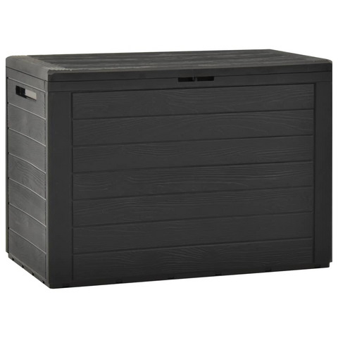 Anthracite Garden Storage Box - 78x44x55 cm | 190L Capacity | Durable & Weather-Resistant Polypropylene