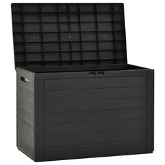 Anthracite Garden Storage Box - 78x44x55 cm | 190L Capacity | Durable & Weather-Resistant Polypropylene