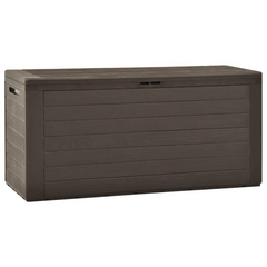 Garden Storage Box Brown 116x44x55 cm - Durable, Weather-Resistant Outdoor Storage Solution