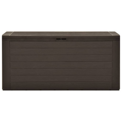 Garden Storage Box Brown 116x44x55 cm - Durable, Weather-Resistant Outdoor Storage Solution