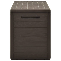 Garden Storage Box Brown 116x44x55 cm - Durable, Weather-Resistant Outdoor Storage Solution