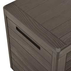 Garden Storage Box Brown 116x44x55 cm - Durable, Weather-Resistant Outdoor Storage Solution