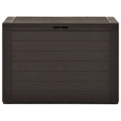 Garden Storage Box Brown 78x44x55 cm - Weather Resistant, 190L Capacity, Versatile Outdoor Storage Solution