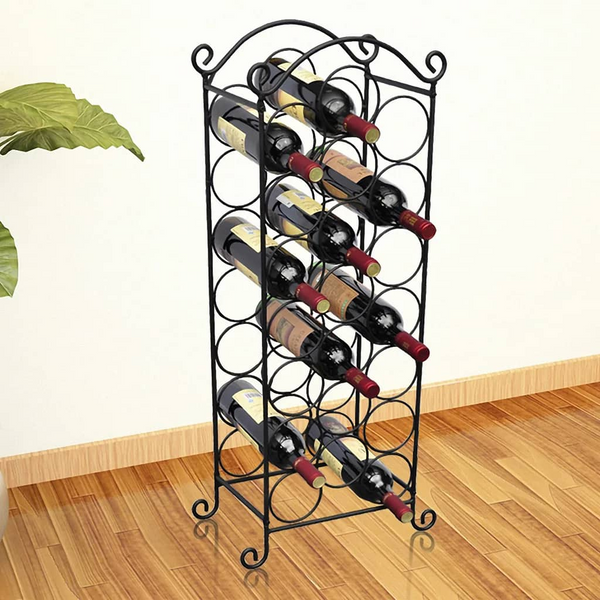 Wine Rack for 21 Bottles Metal - Stylish and Functional Wine Storage Solution