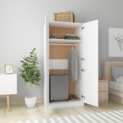 Wardrobe White 80x52x180 cm - Premium Engineered Wood