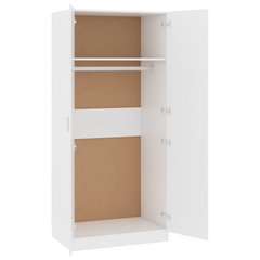 Wardrobe White 80x52x180 cm - Premium Engineered Wood