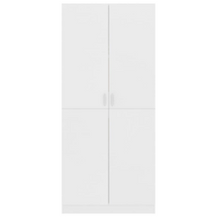 Wardrobe White 80x52x180 cm - Premium Engineered Wood