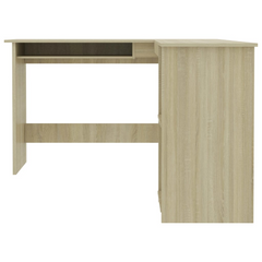 Modern L-Shaped Corner Desk in Sonoma Oak - 120x140x75 cm, Engineered Wood