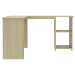 Modern L-Shaped Corner Desk in Sonoma Oak - 120x140x75 cm, Engineered Wood