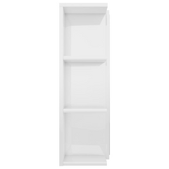 Bathroom Mirror Cabinet High Gloss White 80x20.5x64 cm Engineered Wood