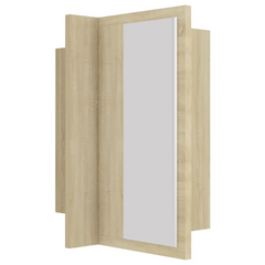 LED Bathroom Mirror Cabinet Sonoma Oak 40x12x45 cm Acrylic