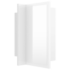 LED Bathroom Mirror Cabinet High Gloss White 40x12x45 cm Acrylic