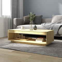 Solid Pinewood Coffee Table - 110x50x33.5 cm, Modern Design, Durable & Stylish