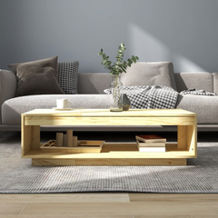 Solid Pinewood Coffee Table - 110x50x33.5 cm, Modern Design, Durable & Stylish