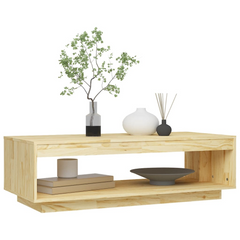 Solid Pinewood Coffee Table - 110x50x33.5 cm, Modern Design, Durable & Stylish