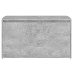 Modern Hall Bench with Storage Drawer, 80x40x45 cm, Concrete Grey Engineered Wood – Stylish & Practical Furniture