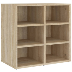 2-Piece Shoe Cabinets in Sonoma Oak Finish - Space-Saving Storage, 12 Compartment, Wall-Mountable, 52.5x30x50 cm