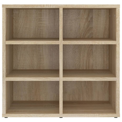 2-Piece Shoe Cabinets in Sonoma Oak Finish - Space-Saving Storage, 12 Compartment, Wall-Mountable, 52.5x30x50 cm