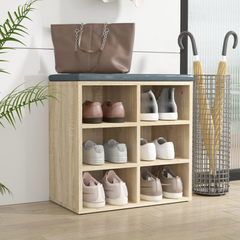 Shoe Cabinet Sonoma Oak – Organize Your Shoes Stylishly with 6 Compartments | 52.5x30x50 cm