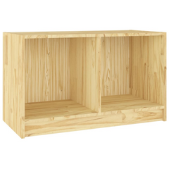 TV Cabinet 70x33x42 cm Solid Pinewood - Modern Design, Ample Storage Space