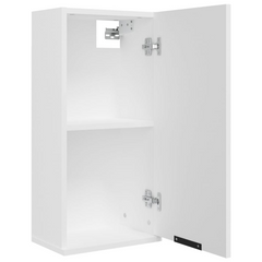 Wall-mounted Bathroom Cabinet - Sleek White | 32x20x67 cm | Space-Saving, Modern Design