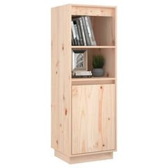 Solid Pinewood Highboard - Contemporary Storage Solution (37x34x110 cm)