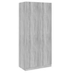 vidaXL Wardrobe Grey Sonoma 90x50x200 cm - Premium Engineered Wood