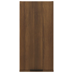 Wall-mounted Bathroom Cabinet in Brown Oak Finish, 32x20x67 cm - Space-Saving and Elegant Storage Solution