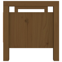 Hall Bench in Honey Brown - Stylish & Practical Solid Wood Pine, 80x40x43 cm