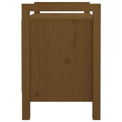 Honey Brown Hall Bench - 80x40x60 cm | Solid Pine Wood | Stylish & Functional Storage Solution