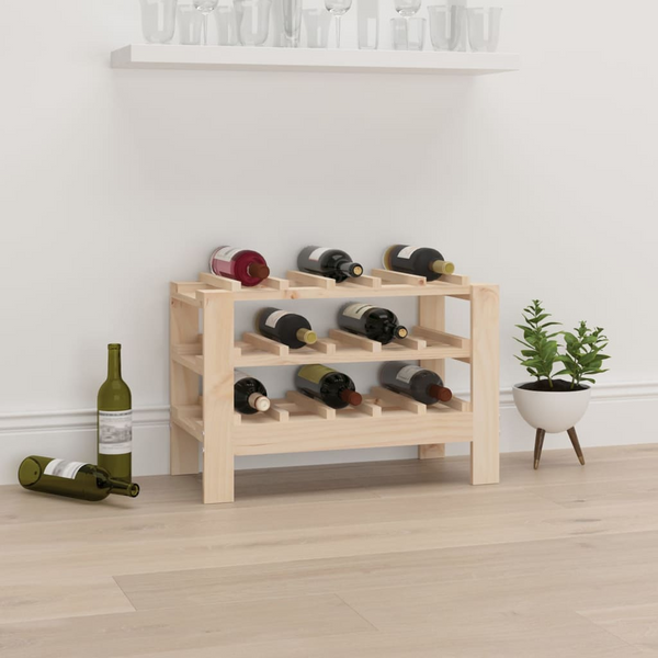 Wine Rack 61.5x30x42 cm Solid Wood Pine - Store, Age and Display Your Wine in Style