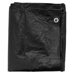 Garden Furniture Cover - Heavy Duty, Water-Resistant, UV-Resistant, Outdoor Protection - 12 Eyelets, Easy Fixing Rope, 213x132x75 cm, Rectangular, Black