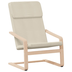 Relaxing Chair in Cream Fabric - Perfect Comfort & Elegance