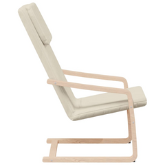 Relaxing Chair in Cream Fabric - Perfect Comfort & Elegance