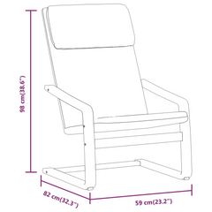 Relaxing Chair in Cream Fabric - Perfect Comfort & Elegance