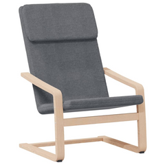 Relaxing Chair in Dark Grey Fabric - Ultimate Comfort & Style