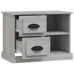 Elegant Bedside Cabinet Grey Sonoma 60x35.5x45 cm