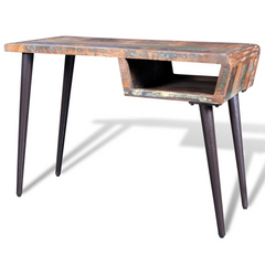 Reclaimed Wood Desk with Iron Legs - High-Quality, Handmade Furniture