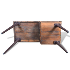 Reclaimed Wood Desk with Iron Legs - High-Quality, Handmade Furniture